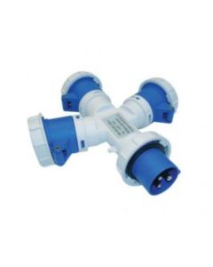 Adaptador Ind.  3 Sal 220V 16A 2P+T  