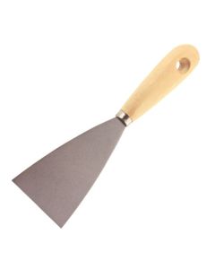 Espatula Hela 80Mm Hoja Acero Mango Madera