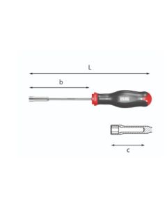 Llave de dado hexagonal c/mango Logic 299 10 Usag