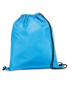 Mochila Azul C/Cordon Y Logo 34X44 Cm